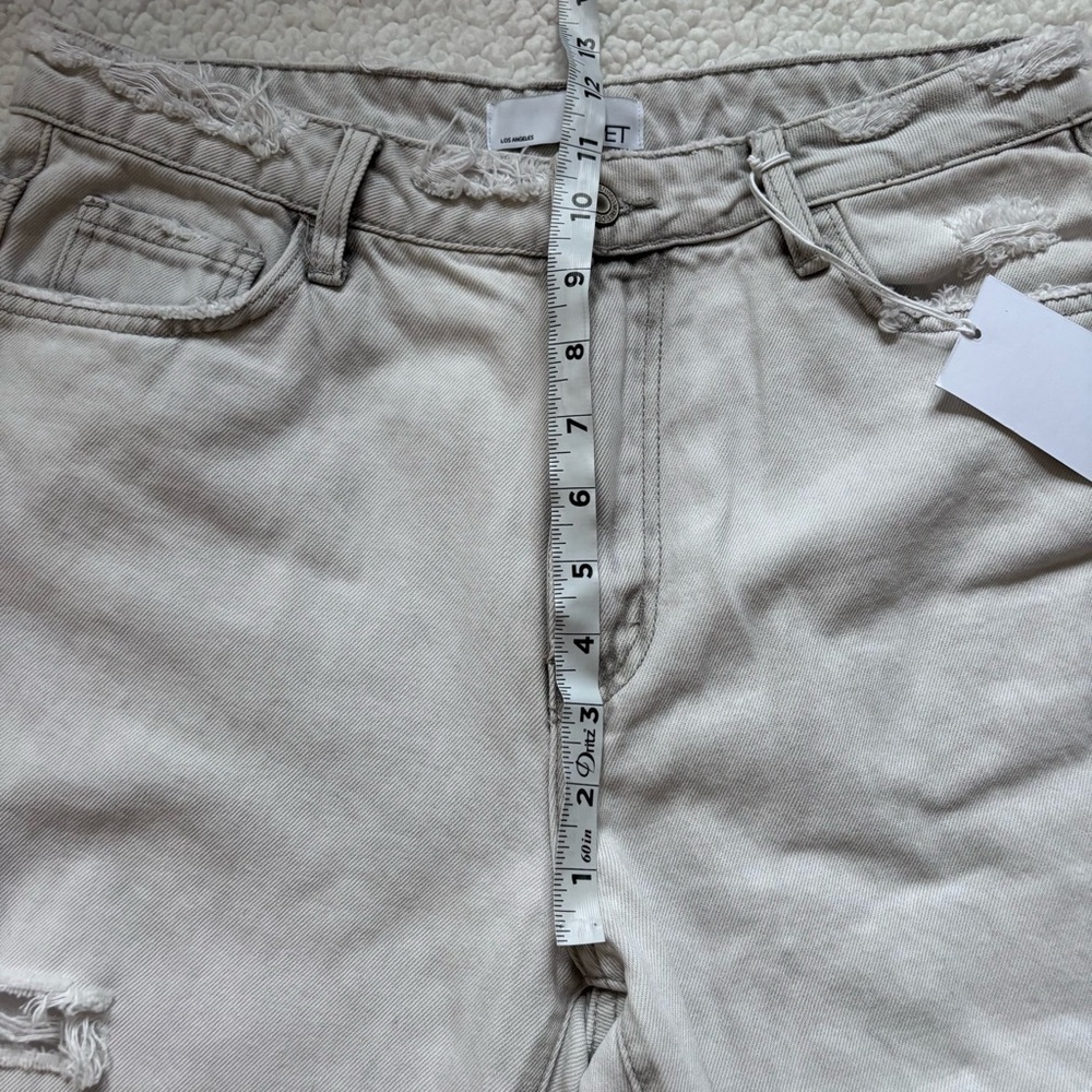 NWT Vervet by Flying Monkey Distressed mom Jean 29 Light Gray - Picture 7 of 10